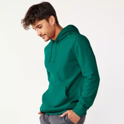 Men's Tek Gear® Ultra Soft Fleece Hoodie 21 Men's Tek Gear® Ultra Soft Fleece Hoodie -Workout Clothes Sales Store 4972082 Blackout Green