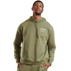 Men's Spalding Logo Hoodie -Workout Clothes Sales Store 4972204 Olivine
