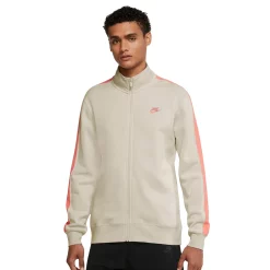 Men's Nike Brushed-Back Track Jacket 19 Men's Nike Brushed-Back Track Jacket -Workout Clothes Sales Store 4992655 Light Bone