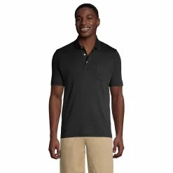 Big & Tall Lands' End Supima Polo -Workout Clothes Sales Store 5018501 Black