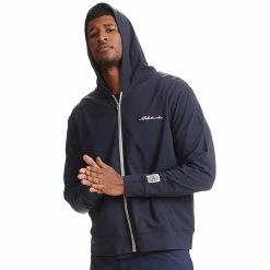 Men's Spalding Gym Essentials Hoodie -Workout Clothes Sales Store 5023584 Navy