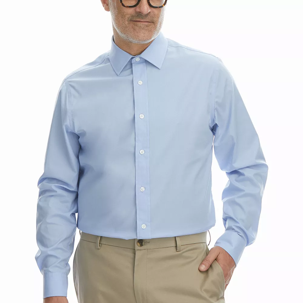 Men's Haggar Classic-Fit Premium Comfort Spread-Collar Dress Shirt 12 Men's Haggar Classic-Fit Premium Comfort Spread-Collar Dress Shirt - Image 10