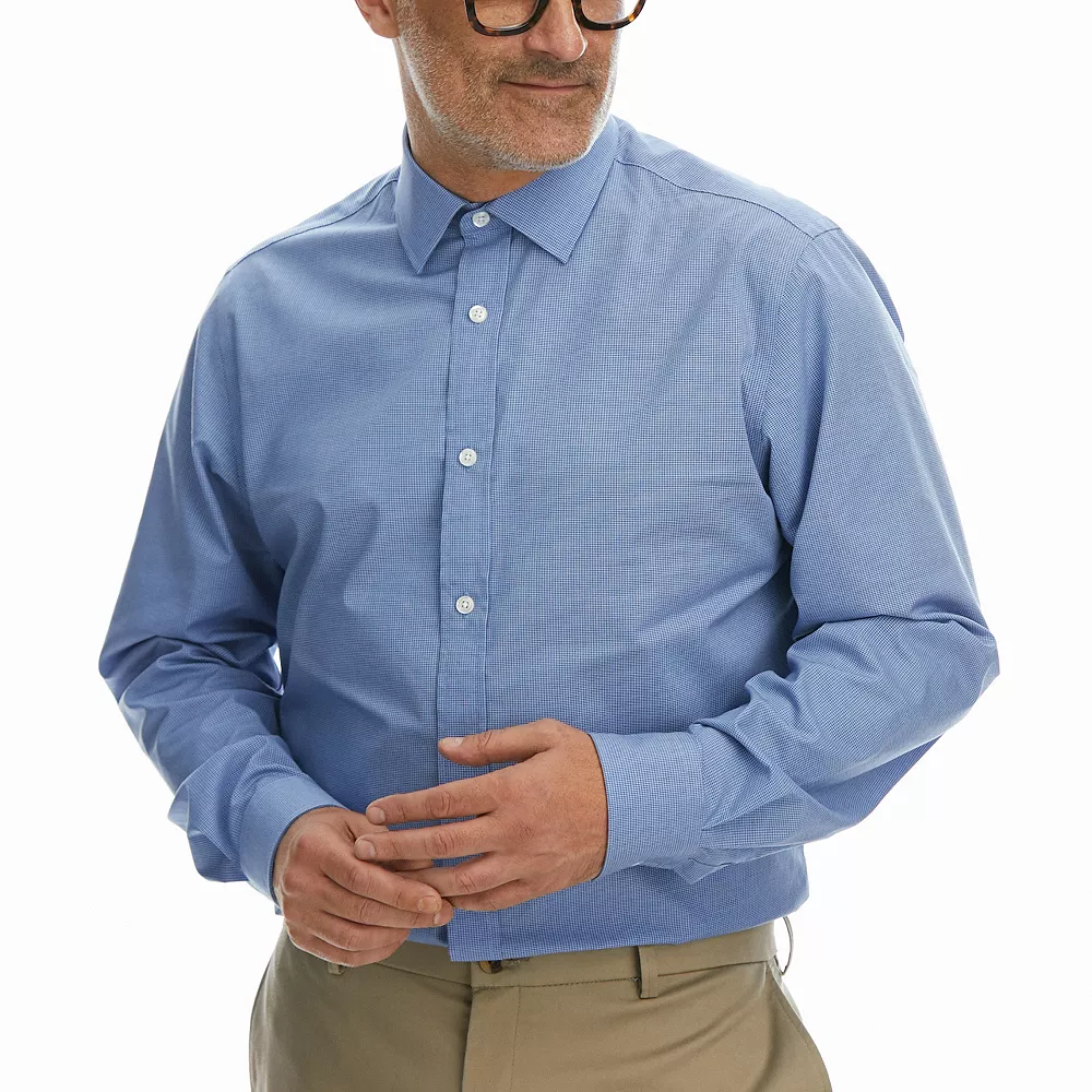 Men's Haggar Classic-Fit Premium Comfort Spread-Collar Dress Shirt 5 Men's Haggar Classic-Fit Premium Comfort Spread-Collar Dress Shirt - Image 3