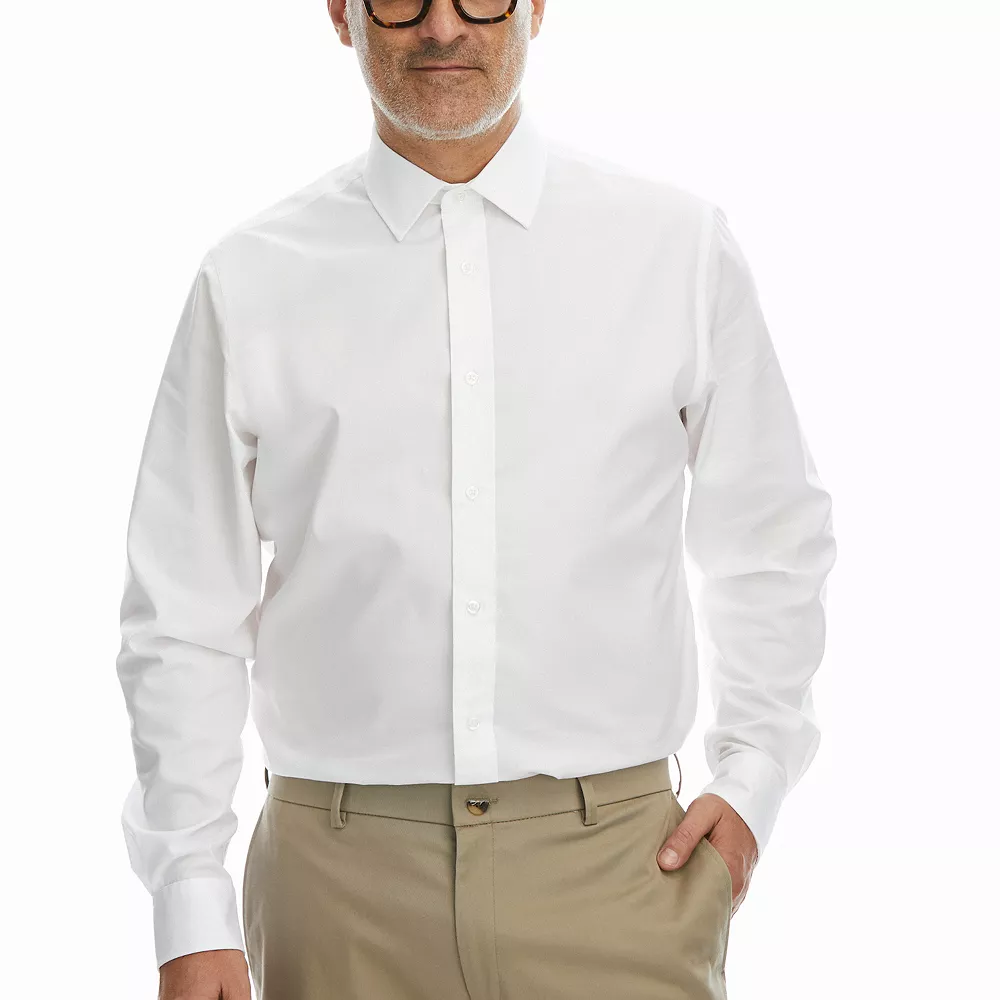 Men's Haggar Classic-Fit Premium Comfort Spread-Collar Dress Shirt 11 Men's Haggar Classic-Fit Premium Comfort Spread-Collar Dress Shirt - Image 9