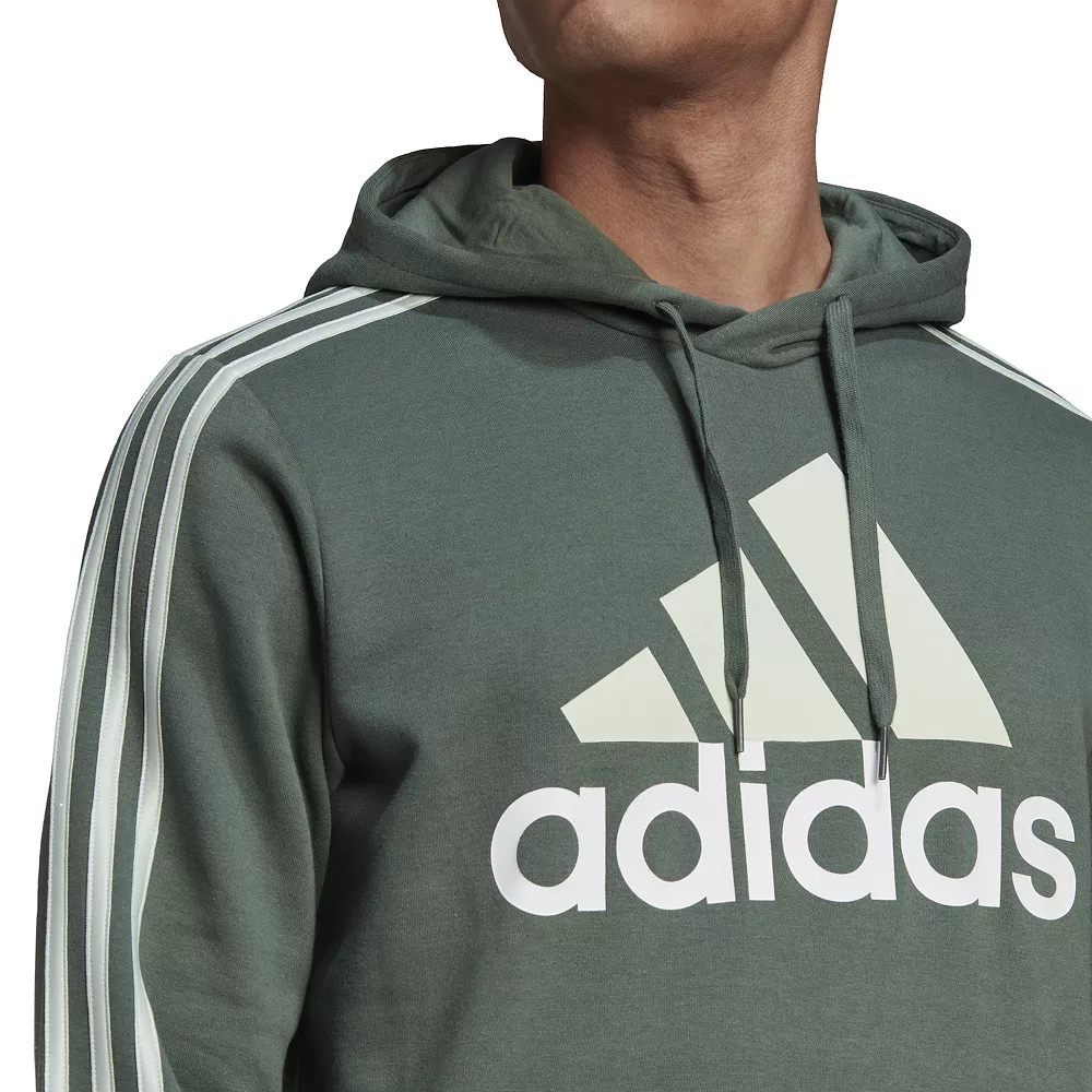 Big & Tall adidas Essential 3-Stripes Badge of Sport Hoodie 10 Big & Tall adidas Essential 3-Stripes Badge of Sport Hoodie - Image 8