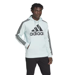 Big & Tall adidas Essential 3-Stripes Badge of Sport Hoodie 17 Big & Tall adidas Essential 3-Stripes Badge of Sport Hoodie -Workout Clothes Sales Store 5097477 Almost Blue