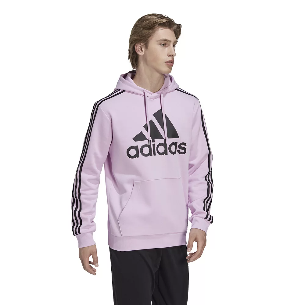 Big & Tall adidas Essential 3-Stripes Badge of Sport Hoodie 5 Big & Tall adidas Essential 3-Stripes Badge of Sport Hoodie - Image 3