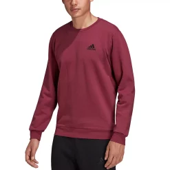 Big & Tall adidas Feel Cozy Fleece Sweatshirt -Workout Clothes Sales Store 5097481 ALT3