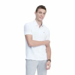 Men's Tommy Hilfiger Justin Polo -Workout Clothes Sales Store 5106509 Bright White