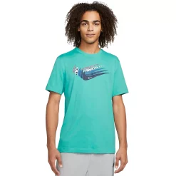 Men's Nike Swoosh Tee -Workout Clothes Sales Store 5118586 Washed Teal