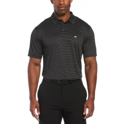 Men's Jack Nicklaus StayDri Regular-Fit Striped Performance Golf Polo -Workout Clothes Sales Store 5119960 Caviar
