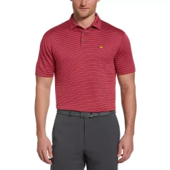 Men's Jack Nicklaus StayDri Regular-Fit Striped Performance Golf Polo -Workout Clothes Sales Store 5119960 Red Bud