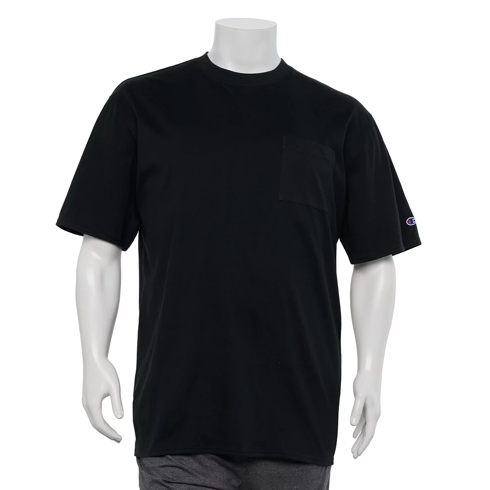 Big & Tall Champion® Solid Crewneck Pocket Tee 5 Big & Tall Champion® Solid Crewneck Pocket Tee - Image 3