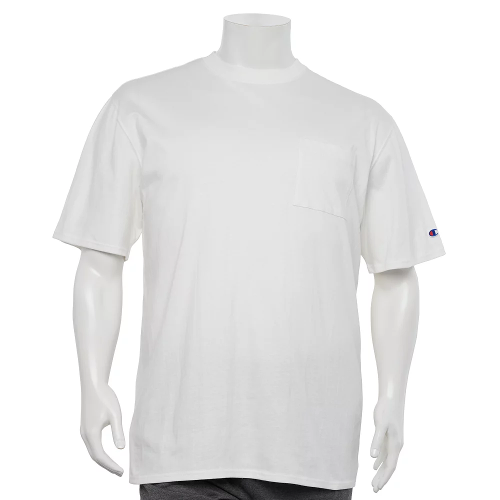 Big & Tall Champion® Solid Crewneck Pocket Tee 3 Big & Tall Champion® Solid Crewneck Pocket Tee