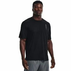 Men's Under Armour CoolSwitch Tee -Workout Clothes Sales Store 5155790 Black