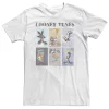 Big & Tall Looney Toons Painted Character Squares Tee -Workout Clothes Sales Store 5157892