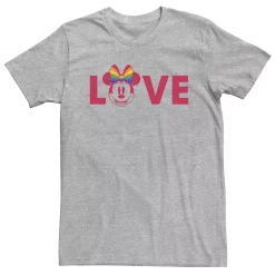 Big & Tall Disney Minnie Mouse Love Rainbow Big Head Tee