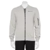 Men's Champion® French-Terry Fleece Bomber Jacket -Workout Clothes Sales Store 5162495 Oxford Gray