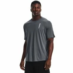 Big & Tall Under Armour Coolswitch Tee -Workout Clothes Sales Store 5162503 Pitch Gray