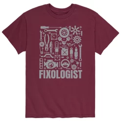 Men's Fixologist Tee -Workout Clothes Sales Store 5163008 Red