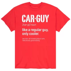 Men's Car Guy Definition Tee -Workout Clothes Sales Store 5163031 Red