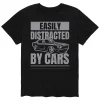 Men's Easily Distracted By Cars Tee -Workout Clothes Sales Store 5163059 Black