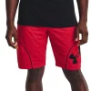 Men's Under Armour Perimeter Basketball Shorts -Workout Clothes Sales Store 5166050 Red Black