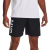 Men's Under Armour Woven Embossed Shorts -Workout Clothes Sales Store 5175810 Black White