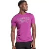 Men's Reebok Identity Camo Logo Tee -Workout Clothes Sales Store 5178221 Aubergine
