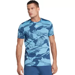 Men's Reebok Workout Ready Printed Tee 7 Men's Reebok Workout Ready Printed Tee -Workout Clothes Sales Store 5178226 Batik Blue