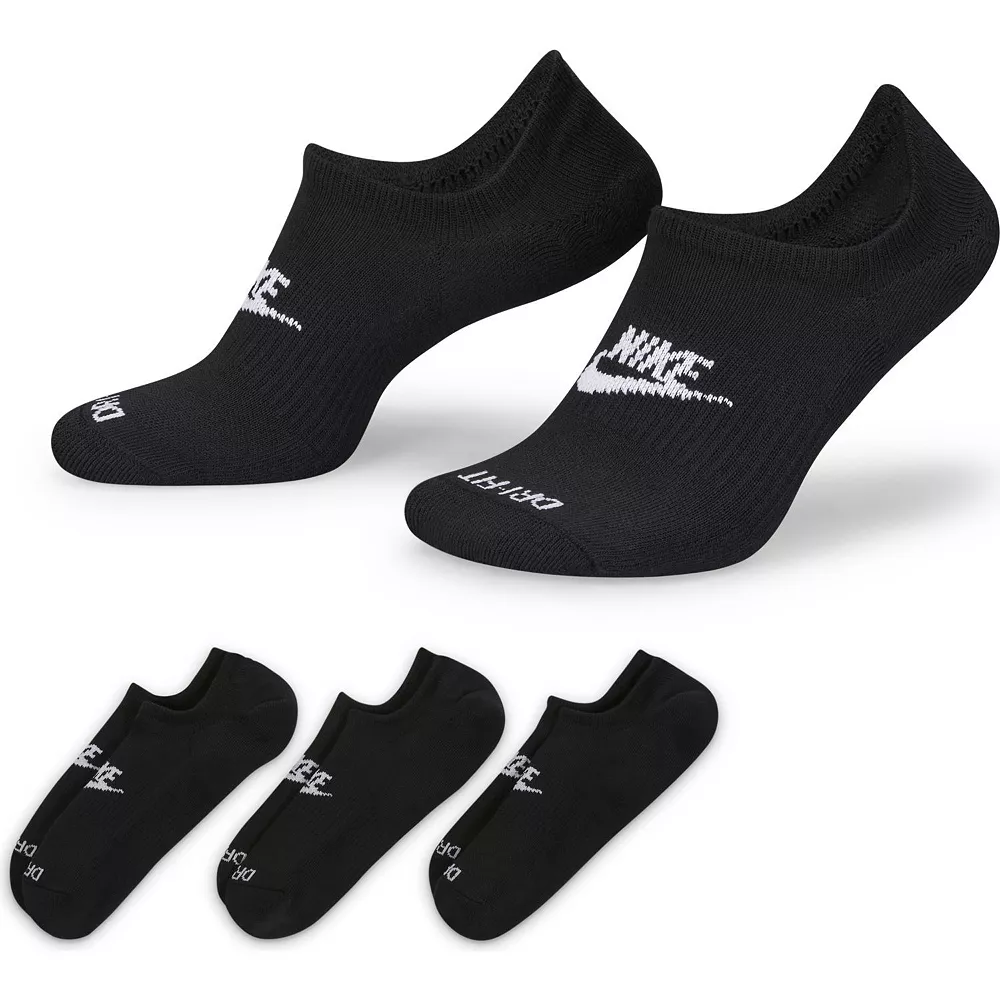 Men's Nike 3-pack Everyday Plus Dri-FIT Cushioned Footie Socks 8 Men's Nike 3-pack Everyday Plus Dri-FIT Cushioned Footie Socks - Image 6
