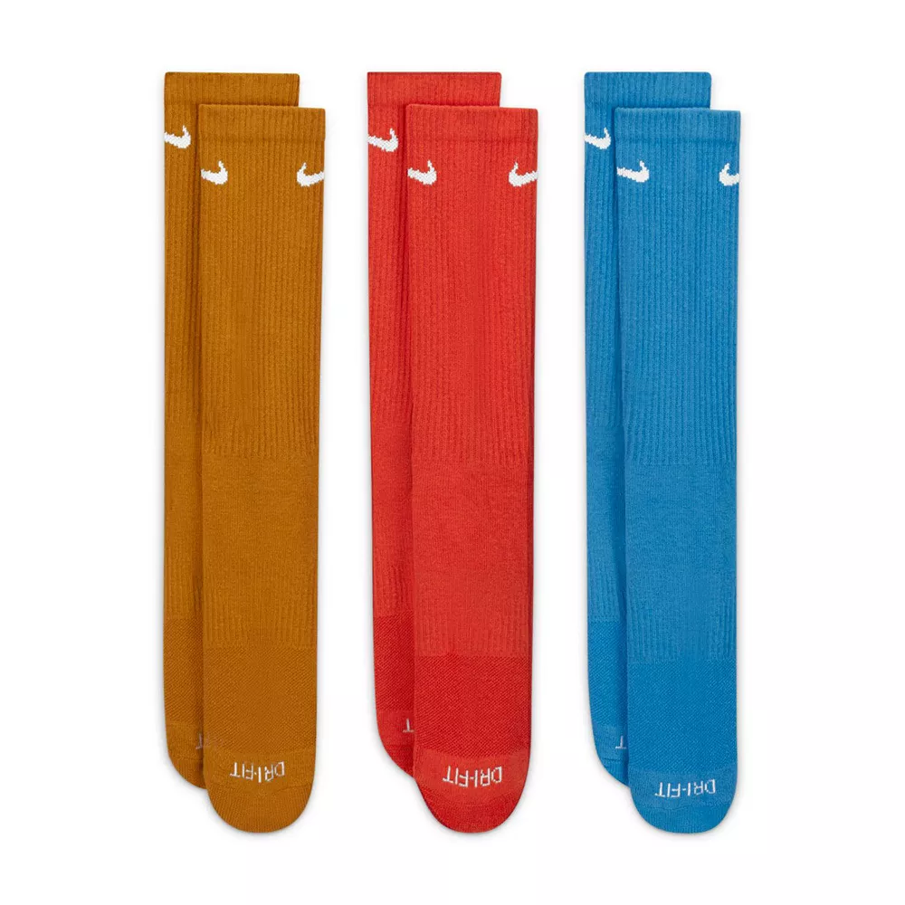 Men's Nike 3-pack Dri-FIT Everyday Plus Cushioned Training Crew Socks 8 Men's Nike 3-pack Dri-FIT Everyday Plus Cushioned Training Crew Socks - Image 6