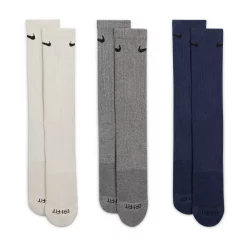 Men's Nike 3-pack Dri-FIT Everyday Plus Cushioned Training Crew Socks 19 Men's Nike 3-pack Dri-FIT Everyday Plus Cushioned Training Crew Socks -Workout Clothes Sales Store 5183662 Gray Navy
