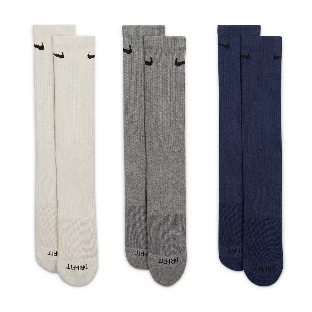Men's Nike 3-pack Dri-FIT Everyday Plus Cushioned Training Crew Socks 9 Men's Nike 3-pack Dri-FIT Everyday Plus Cushioned Training Crew Socks - Image 7