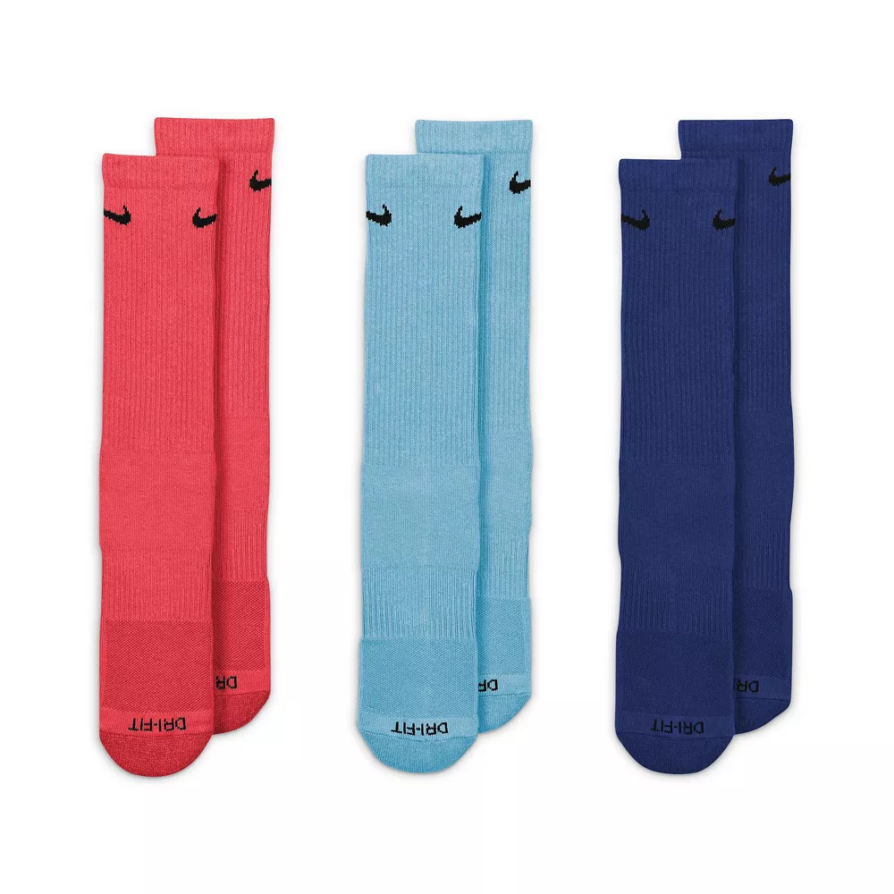 Men's Nike 3-pack Dri-FIT Everyday Plus Cushioned Training Crew Socks 5 Men's Nike 3-pack Dri-FIT Everyday Plus Cushioned Training Crew Socks - Image 3