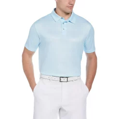 Men's Grand Slam Regular-Fit Plaid Performance Golf Polo -Workout Clothes Sales Store 5200318 Turquoise