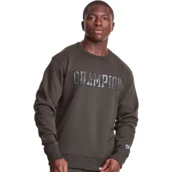 Men's Champion® Powerblend Fleece Sweatshirt -Workout Clothes Sales Store 5205433 Army
