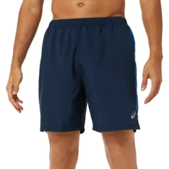 Men's ASICS Ready-Set 7-Inch Running Shorts -Workout Clothes Sales Store 5206443 French Blue Lake Drive