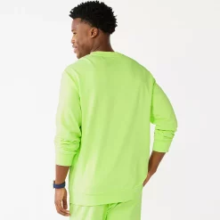 Men's Tek Gear® French-Terry Lounge Crew Sweatshirt -Workout Clothes Sales Store 5224226 ALT