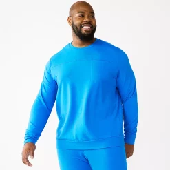 Big & Tall Tek Gear® French-Terry Lounge Crew Sweatshirt -Workout Clothes Sales Store 5240486 Vinson Bay Archroma