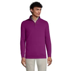 Big & Tall Lands' End Bedford Classic-Fit Ribbed Quarter-Zip Sweater 15 Big & Tall Lands' End Bedford Classic-Fit Ribbed Quarter-Zip Sweater -Workout Clothes Sales Store 5243252 Fuchsia Plum