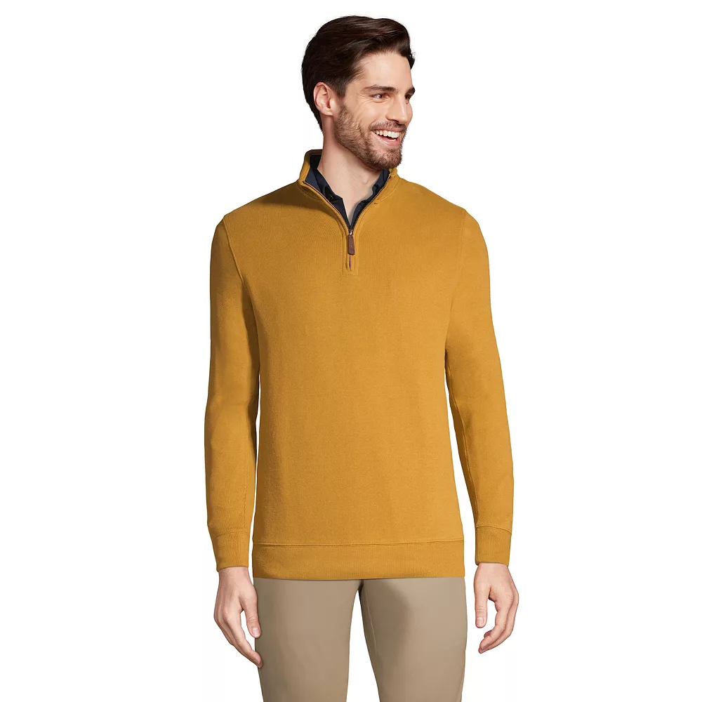 Big & Tall Lands' End Bedford Classic-Fit Ribbed Quarter-Zip Sweater 6 Big & Tall Lands' End Bedford Classic-Fit Ribbed Quarter-Zip Sweater - Image 4