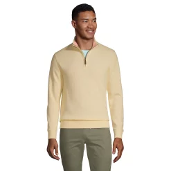 Big & Tall Lands' End Bedford Classic-Fit Ribbed Quarter-Zip Sweater 20 Big & Tall Lands' End Bedford Classic-Fit Ribbed Quarter-Zip Sweater -Workout Clothes Sales Store 5243252 Golden Candle Light