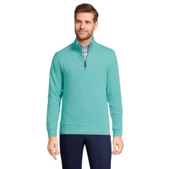 Big & Tall Lands' End Bedford Classic-Fit Ribbed Quarter-Zip Sweater 21 Big & Tall Lands' End Bedford Classic-Fit Ribbed Quarter-Zip Sweater -Workout Clothes Sales Store 5243252 Teal Shadow Heather