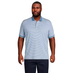 Big & Tall Lands' End Classic-Fit Supima Polo -Workout Clothes Sales Store 5247884 Blue White Stripe