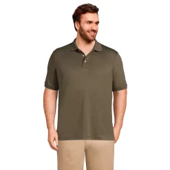 Big & Tall Lands' End Classic-Fit Supima Polo -Workout Clothes Sales Store 5247884 Forest Moss