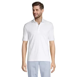Big & Tall Lands' End Classic-Fit Supima Polo -Workout Clothes Sales Store 5247884 White