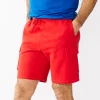 Men's Tek Gear® Ultra Soft Fleece Cargo Shorts -Workout Clothes Sales Store 5261254 Cherry Berry