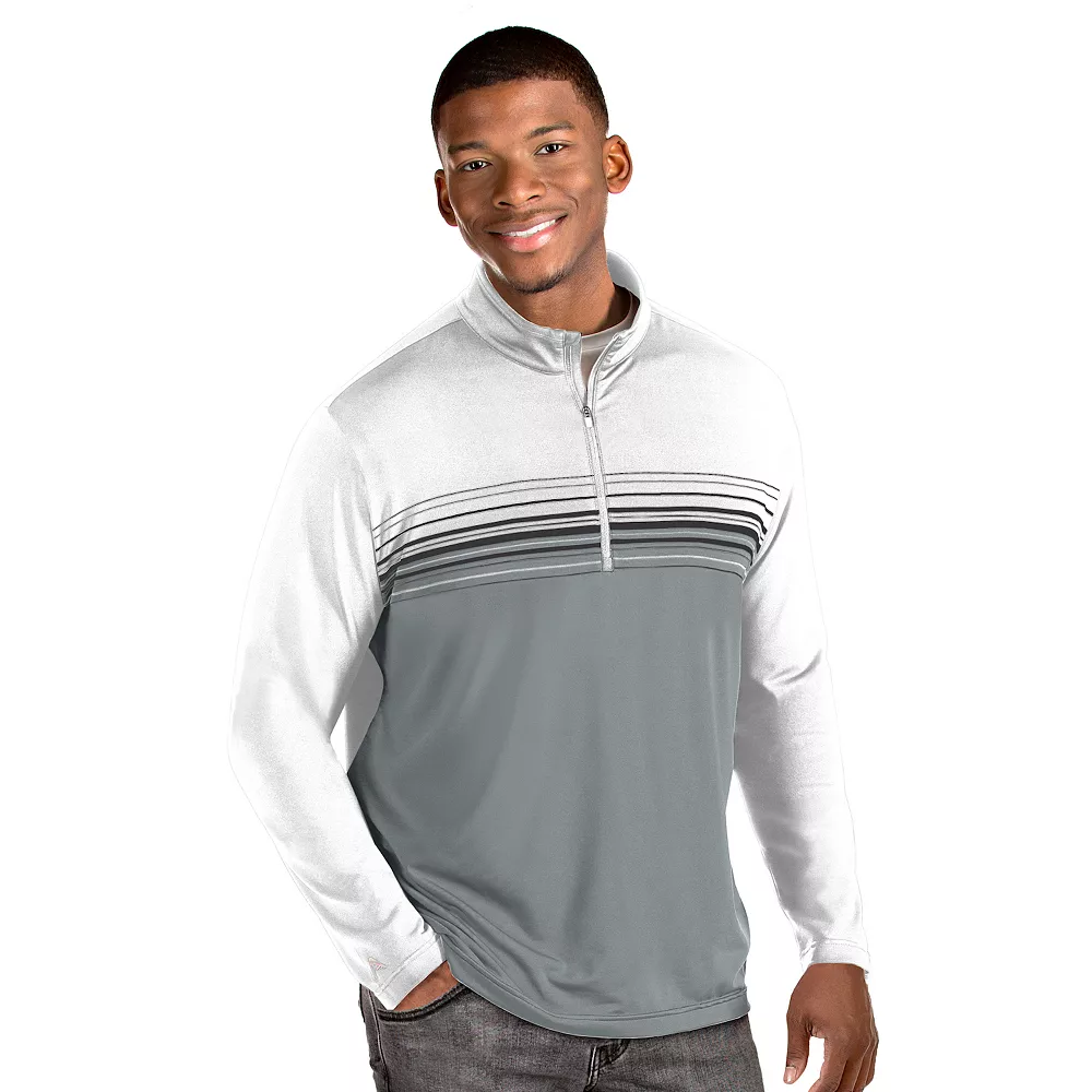 Men's Antigua Pace Regular-Fit Colorblock Quarter-Zip Pullover 3 Men's Antigua Pace Regular-Fit Colorblock Quarter-Zip Pullover