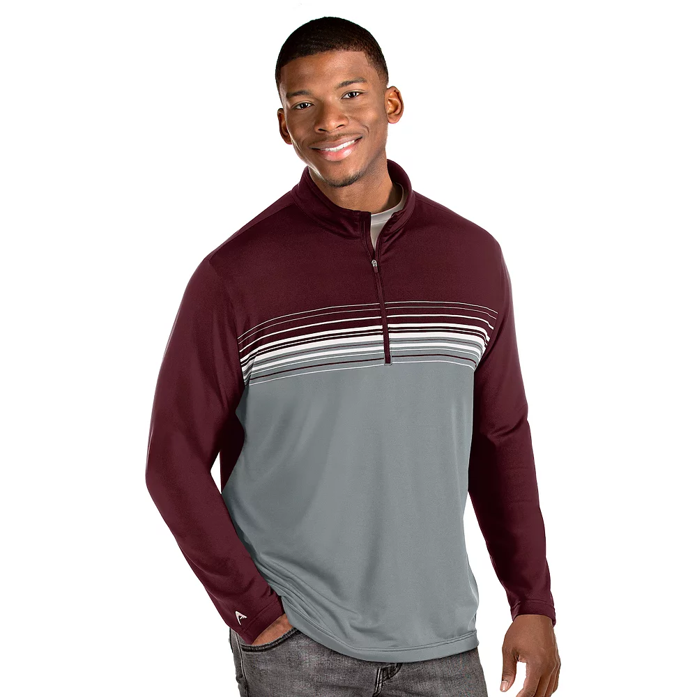 Men's Antigua Pace Colorblock Quarter-Zip Pullover 3 Men's Antigua Pace Colorblock Quarter-Zip Pullover